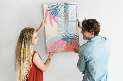 Magnetic dry erase board A colorful board for photos and notes