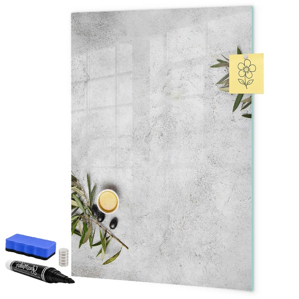 Dry erase board magnetic Modern board for notes and photos