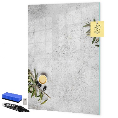 Dry erase board magnetic Modern board for notes and photos