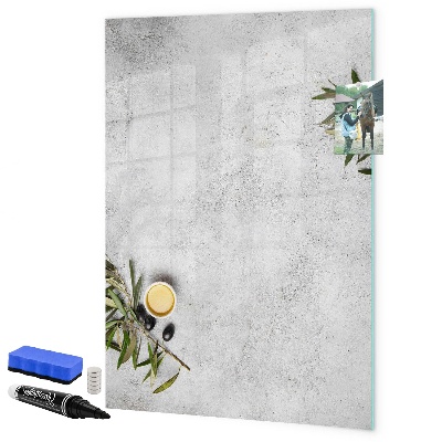 Dry erase board magnetic Modern board for notes and photos
