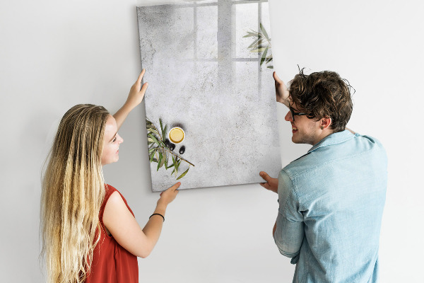Dry erase board magnetic Modern board for notes and photos