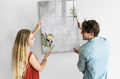 Dry erase board magnetic Modern board for notes and photos
