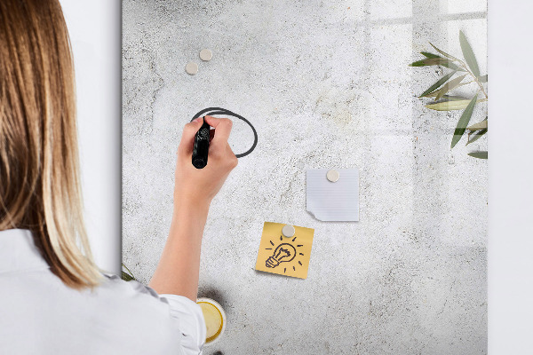 Dry erase board magnetic Modern board for notes and photos