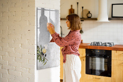 Dry erase board magnetic Modern board for notes and photos