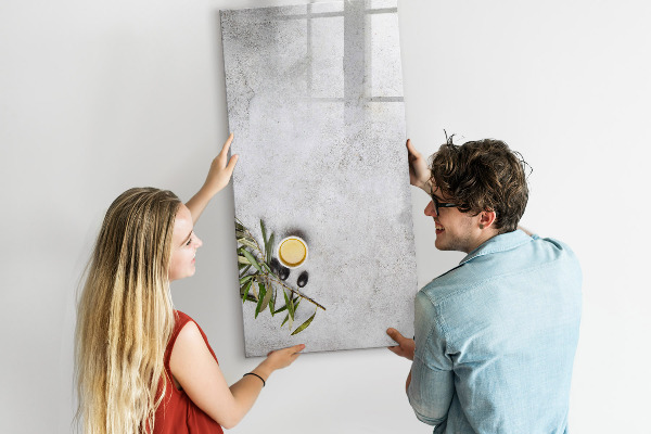 Dry erase board magnetic Modern board for notes and photos