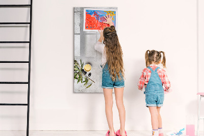 Dry erase board magnetic Modern board for notes and photos
