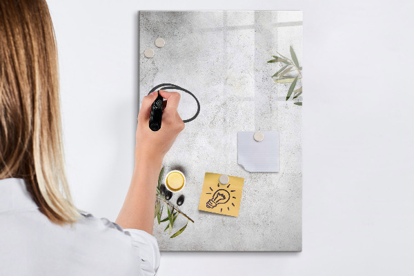 Dry erase board magnetic Modern board for notes and photos