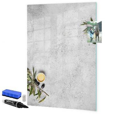 Dry erase board magnetic Modern board for notes and photos