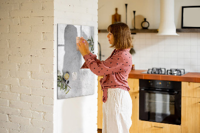 Dry erase board magnetic Modern board for notes and photos