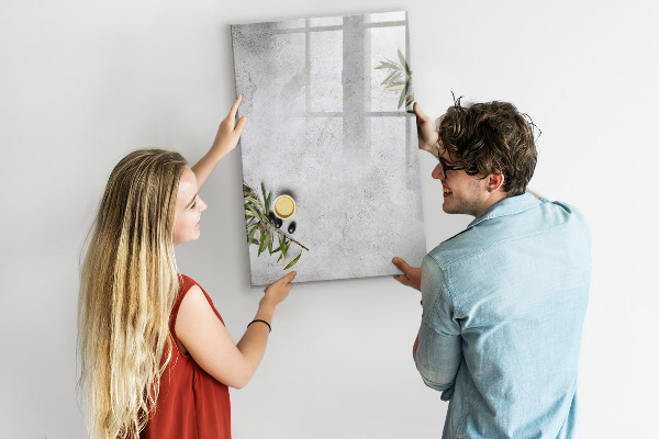 Dry erase board magnetic Modern board for notes and photos