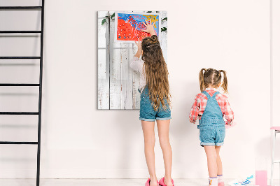 Dry erase board magnetic A creative space for memories and photos