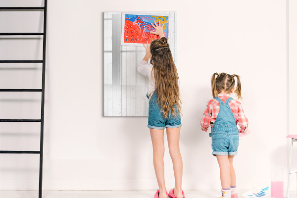Magnetic dry erase board Board for photos and notes