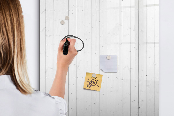 Magnetic dry erase board Board for photos and notes