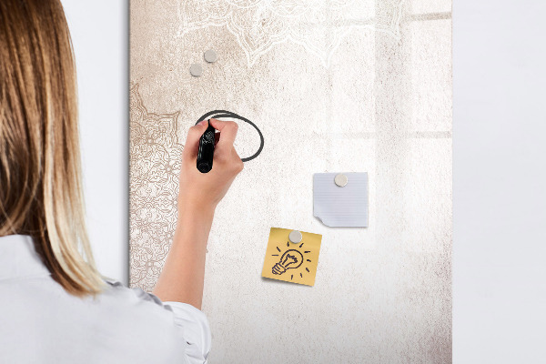 Dry erase board magnetic A creative space for photos and notes