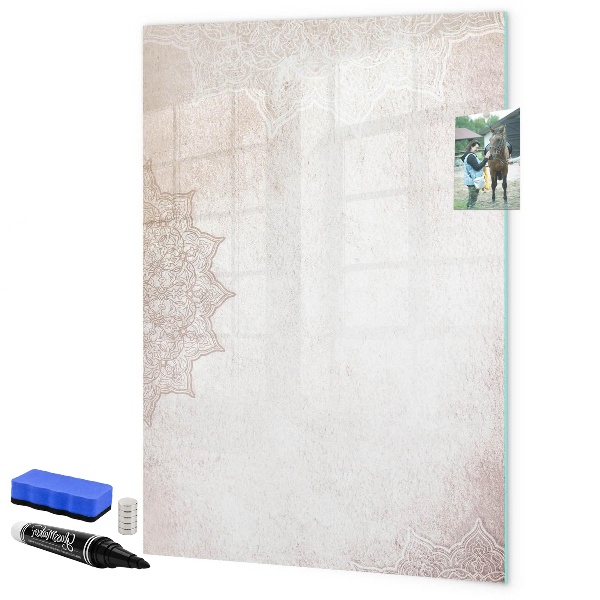 Dry erase board magnetic A creative space for photos and notes