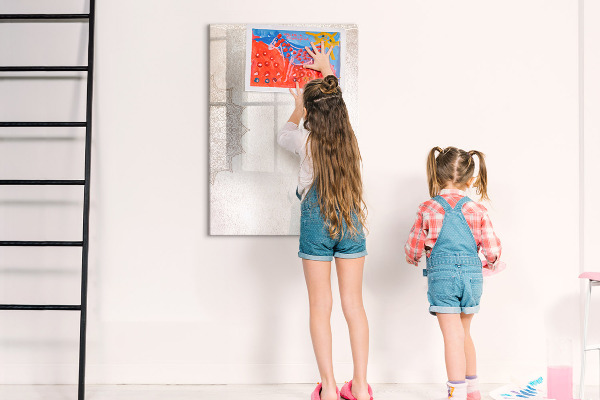 Dry erase board magnetic A creative space for photos and notes