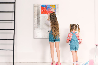 Dry erase board magnetic A creative space for photos and notes