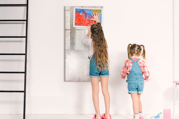 Dry erase board magnetic A creative space for photos and notes