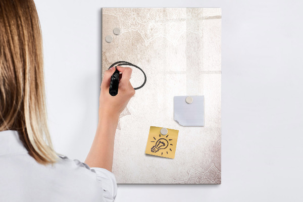 Dry erase board magnetic A creative space for photos and notes