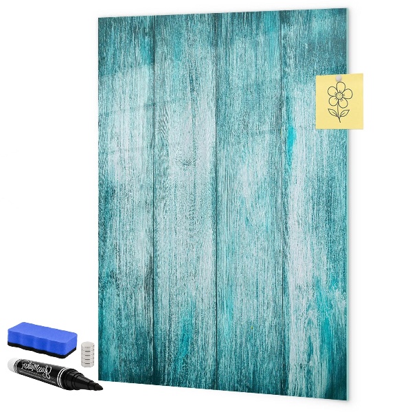 Magnetic dry erase board A colorful board for notes and photos