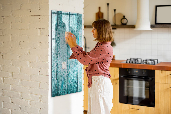 Magnetic dry erase board A colorful board for notes and photos