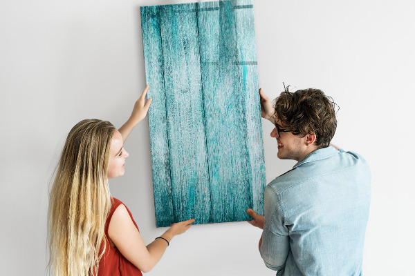 Magnetic dry erase board A colorful board for notes and photos