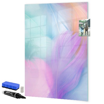 Dry erase board magnetic A colorful board for notes and photos