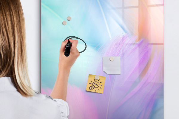 Dry erase board magnetic A colorful board for notes and photos