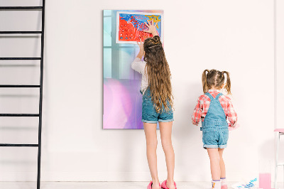 Dry erase board magnetic A colorful board for notes and photos