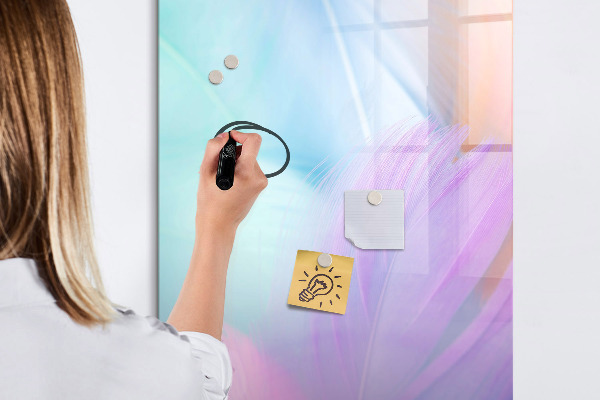 Dry erase board magnetic A colorful board for notes and photos