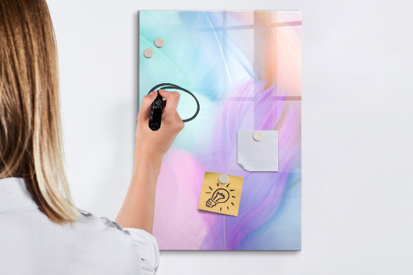 Dry erase board magnetic A colorful board for notes and photos