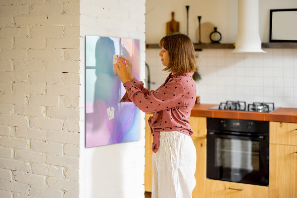 Dry erase board magnetic A colorful board for notes and photos