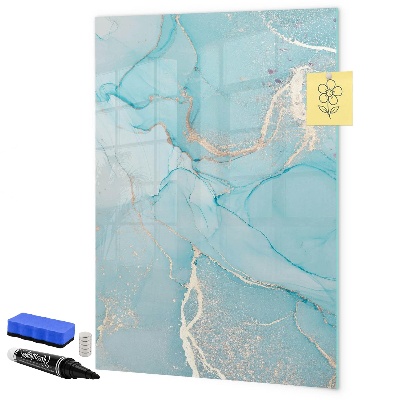 Magnetic dry erase board A colorful board for photos and notes