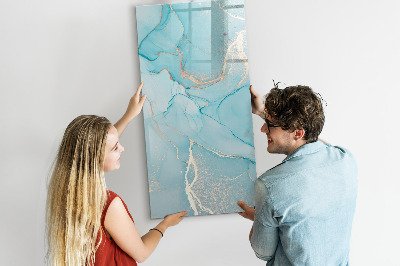 Magnetic dry erase board A colorful board for photos and notes