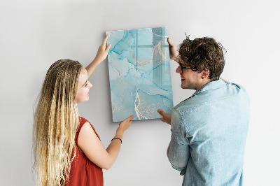 Magnetic dry erase board A colorful board for photos and notes