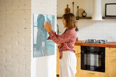 Magnetic dry erase board A colorful board for photos and notes