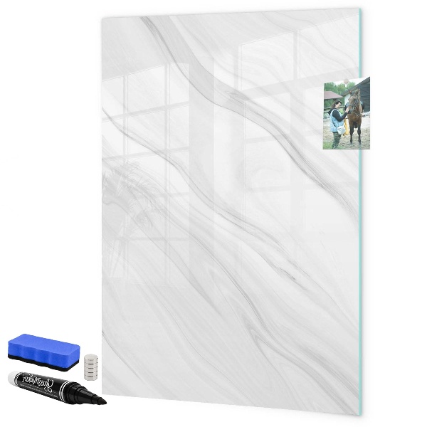 Dry erase board magnetic Stylish board for photos and notes