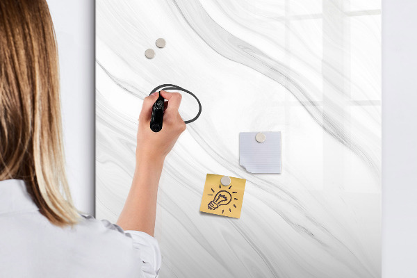 Dry erase board magnetic Stylish board for photos and notes