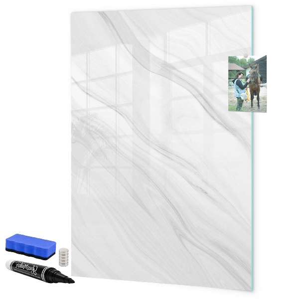 Dry erase board magnetic Stylish board for photos and notes