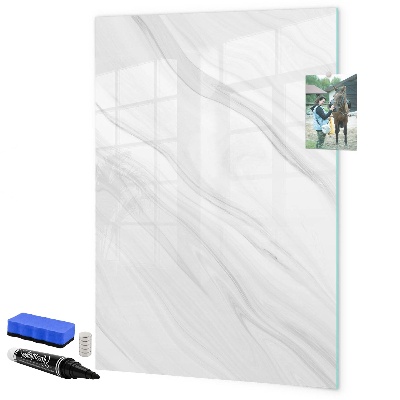 Dry erase board magnetic Stylish board for photos and notes