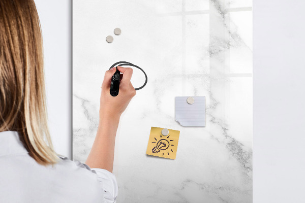 Magnetic dry erase board Magnetic board for photos and notes