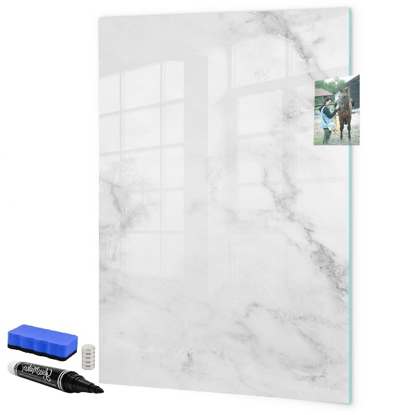 Magnetic dry erase board Magnetic board for photos and notes