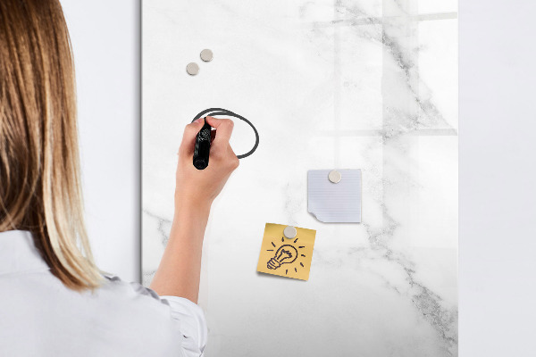 Magnetic dry erase board Magnetic board for photos and notes