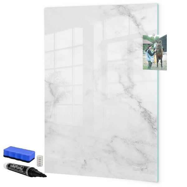 Magnetic dry erase board Magnetic board for photos and notes