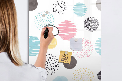Dry erase board magnetic A colorful board for photos and notes