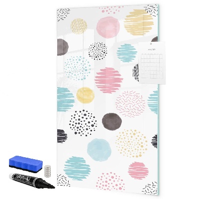Dry erase board magnetic A colorful board for photos and notes