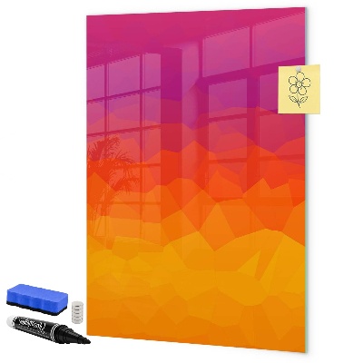 Dry erase board magnetic A colorful board for notes and photos