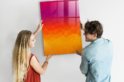 Dry erase board magnetic A colorful board for notes and photos