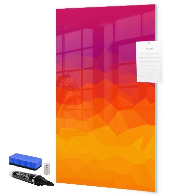 Dry erase board magnetic A colorful board for notes and photos