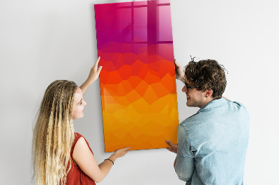 Dry erase board magnetic A colorful board for notes and photos